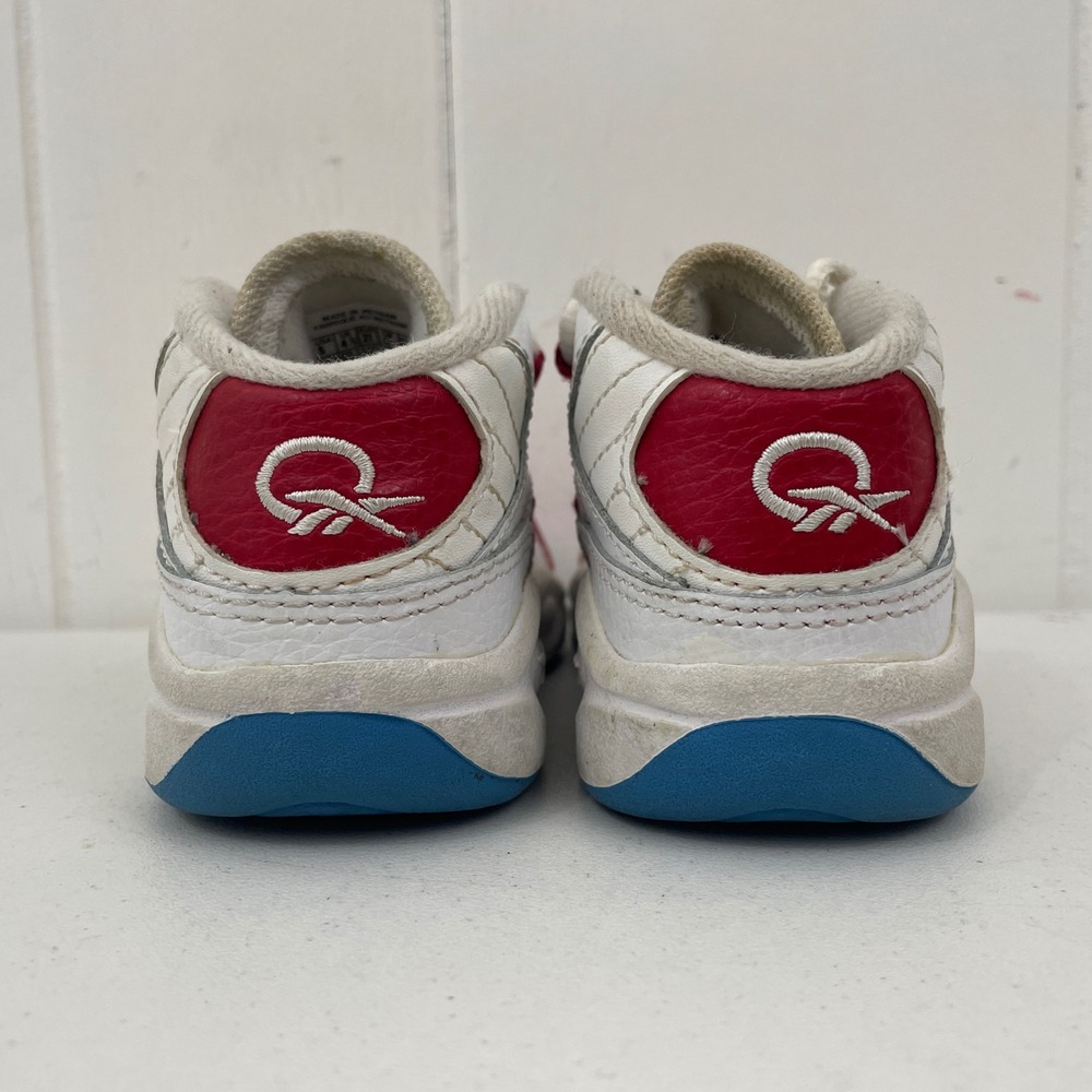 Reebok Question Mid White Red AR1859 Toddler Size 5C Allen Iverson AI - Picture 4 of 8